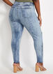 Camo Destructed Skinny Jeans, Multi image number 1
