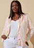 Satin Trimmed Sequin Blazer, Pink image number 0
