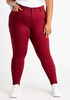 Red High Waist Skinny Jean, Rhododendron image number 0