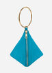 Faux Leather Pyramid Bag, BlueBird image number 0