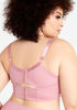 Lace Trim Full Coverage Butterfly Bra, Foxglove image number 1