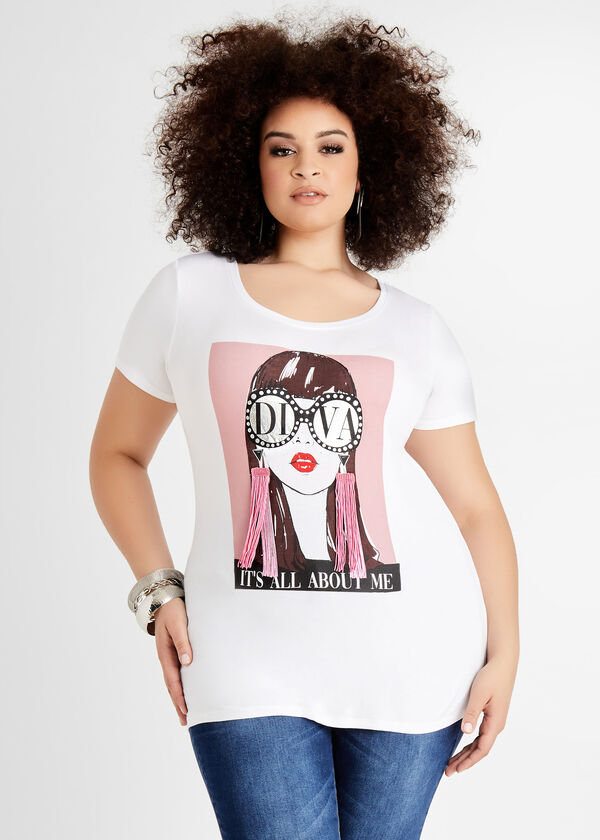 Fringe Its All About Me Tee, White image number 0