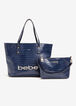 Designer Handbags Luxe for Less Bebe Fabiola 2PC Croc Tote And Pouch image number 0