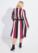Striped A Line Sweater Dress, Multi image number 1