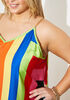 Chain Trimmed Rainbow Maxi Dress, Multi image number 2
