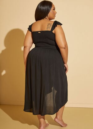Raisins Curve Tropica Cover Up Dress, Black image number 1