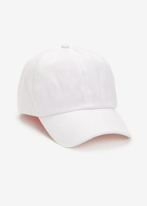 Satin Lined Ponytail Baseball Cap, White image number 2