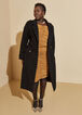 Belted Faux Wool Coat, Black image number 0