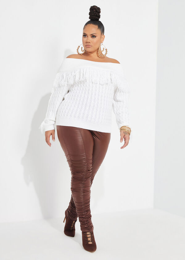 The Corinne Sweater, White image number 2