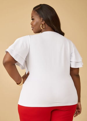Birthday Queen Embellished Tee, White image number 1
