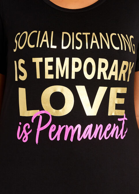 Love Is Permanent Graphic Tee, Black image number 1