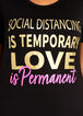 Love Is Permanent Graphic Tee, Black image number 1