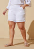 Crystal Embellished Shorts, White image number 0