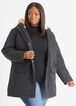 Plus Size Puffer Coat Designer Levi Faux Fur Plus Size Coats image number 0