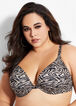 Plus Size Smooth Contour Plunge Sculpting T-Shirt Padded Push-Up Bra image number 0