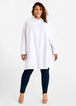 Cotton Side Slit Button Up Tunic, White image number 2