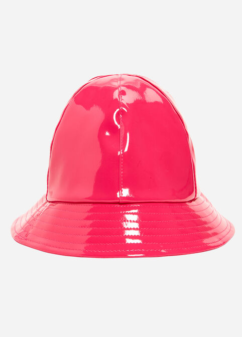 Pink Patent Leather Bucket Hat, Raspberry Radiance image number 3