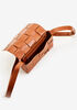 Basketweave Faux Leather Crossbody, Camel Taupe image number 2