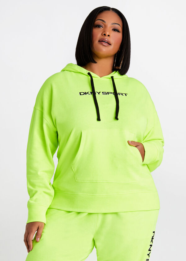 Plus Size DKNY Sport Shadow Logo Hoodie Plus Size Active Tops Bottoms image number 0