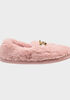 Nine West Faux Fur Slippers, Pink image number 1