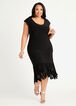 Tall Sleeveless Fringe Maxi Dress, Black image number 0