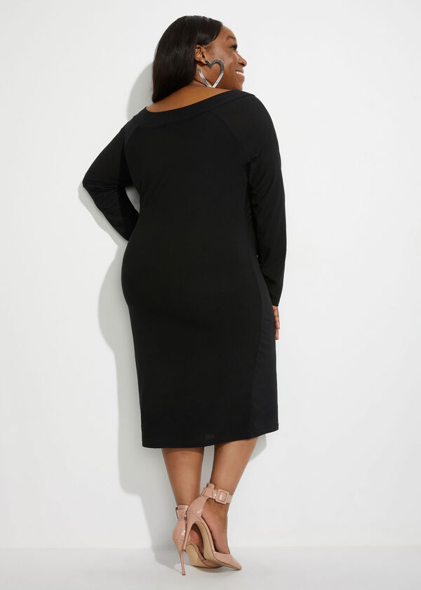 Plus Size Black Off The Shoulder Sexy Bodycon Summer Party Dress