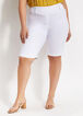 Plus Size Chic Pull On Stretch High Waist Bermuda Dress Stretch Shorts image number 0