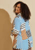 Striped Crepe Shirt, Multi image number 1