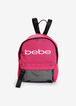 Trendy Designer Bebe Melodia Mini Nylon Logo Backpack w/ Face Mask image number 0