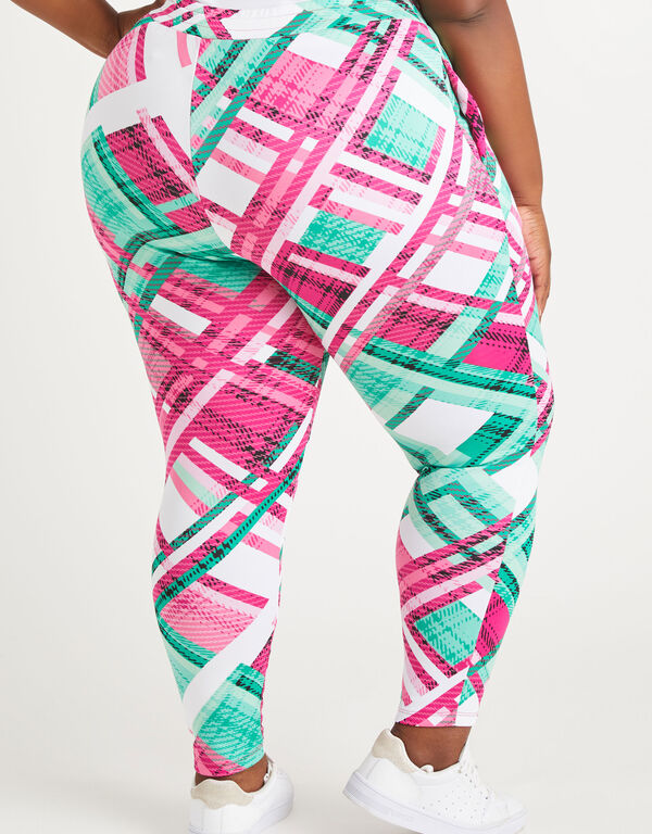 Plaid Stretch Knit Joggers, Multi image number 1