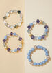 Bead And Crystal Bracelet Set, Lt Sky Blue image number 0