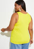 The Easy Basic Stretch Knit Tank, Cyber Yellow image number 1