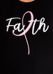 Pink Ribbon Faith Graphic Tee, Black image number 1