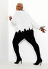 The Lacey Sweater, White Black image number 1