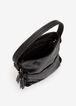 SR2 Soft Faux Snakeskin Hobo Bag, Black image number 2