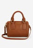 Trendy Designer Steve Madden BCasey Satchel Faux Leather Logo Bag image number 0