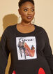 Fierce Graphic Duster Tee, Black image number 2