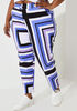 Scarf Print Power Twill Pants, Very Peri image number 0