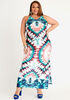 Printed Jersey Maxi Dress, Multi image number 0