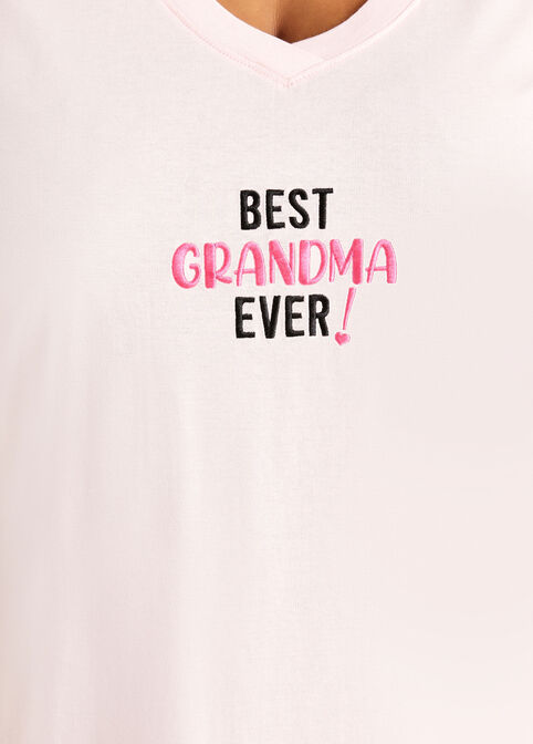 Rene Rofe Best Grandma Sleepshirt, Pink image number 1