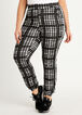 Houndstooth Athleisure Joggers, Black Combo image number 0