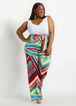 Belted Striped Knit Wide Leg Pant, Multi image number 2