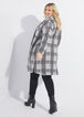Plaid Knitted Cardigan, Grey image number 1