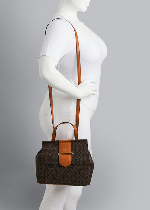 Nanette Lepore Logo Convertible Bag, Chocolate Brown image number 4