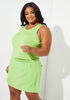 Stretch Knit Tank Top, Parrot Green image number 0