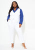 Mid Rise Power Twill Ankle Pants, White image number 2