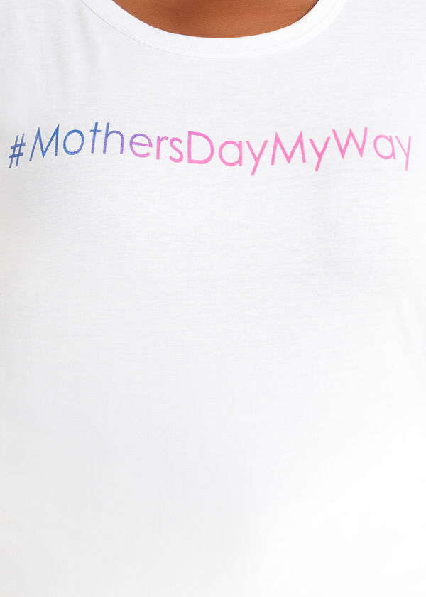 Mothers Day My Way Graphic Tee, White image number 1