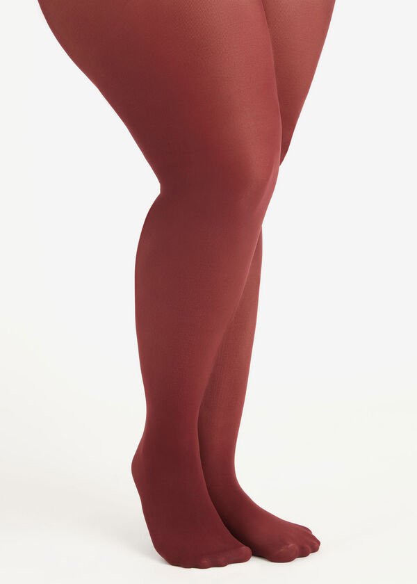 50 Denier Footed Tights, Wine image number 0