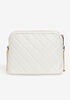 bebe Winnie Quilted Crossbody, White image number 2