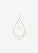 Faux Pearl Layered Necklace Set, Pearl image number 0